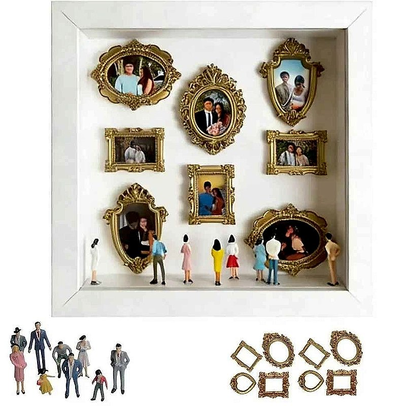 DIY Mini Museum Silhouette Box Memory Display Kit | 450+