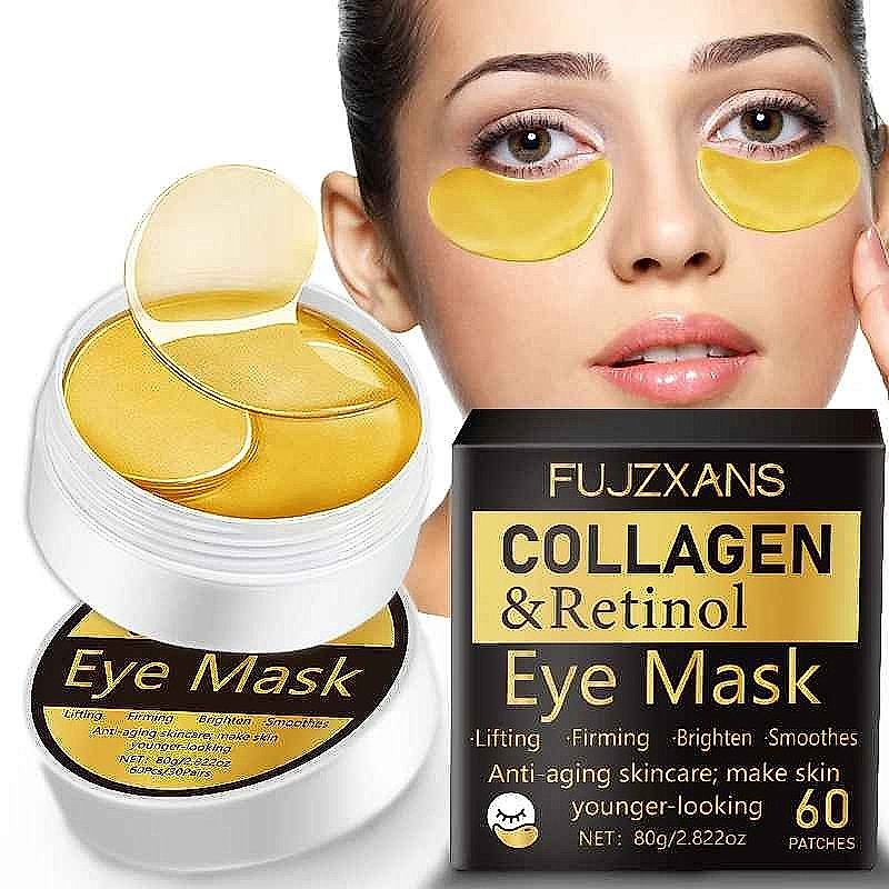 Banish Dark Circles & Fine Lines — Collagen Retinol Brightening Eye Masks (60 Sheets)