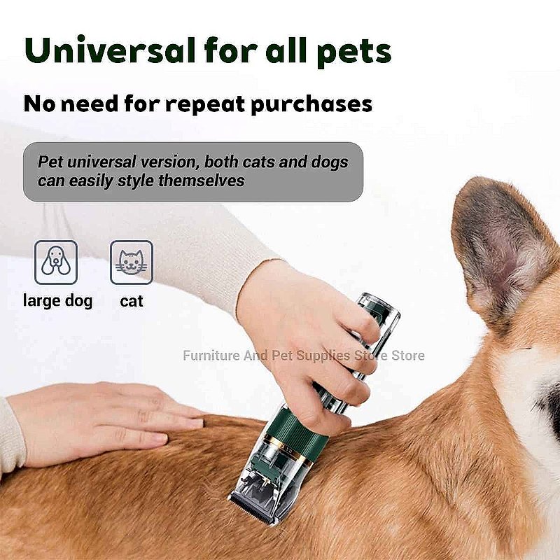 Professional Silent Pet Grooming Clipper Set