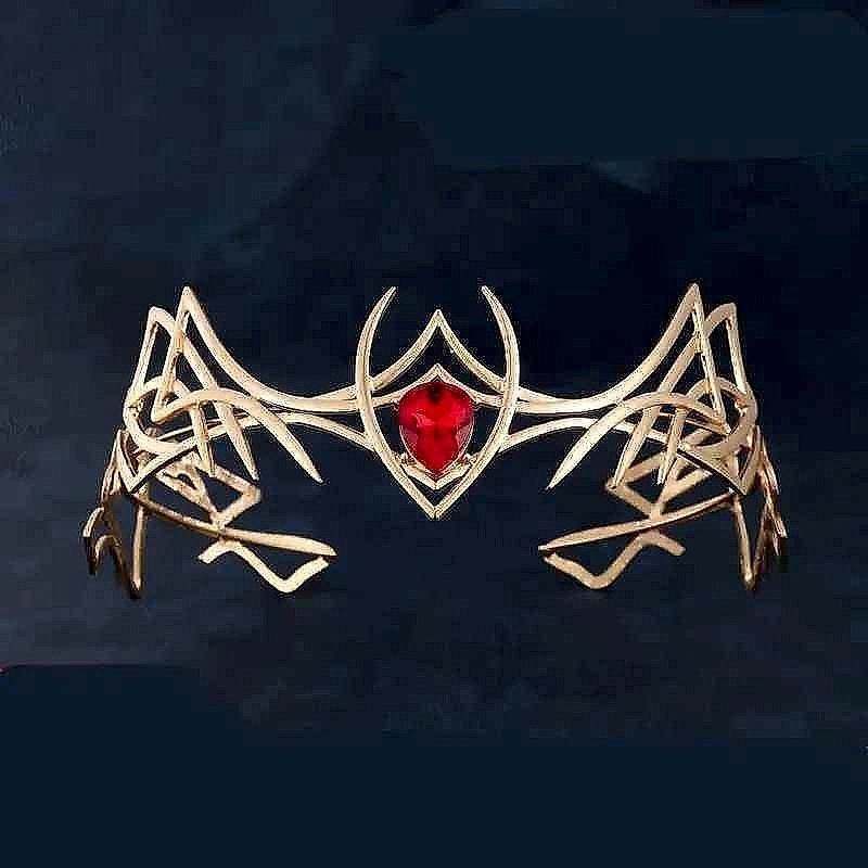 Handcrafted Vintage Leaf Goddess Tiara for Weddings, Bridal