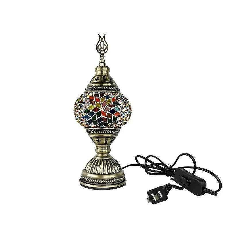 Handmade Turkish Mosaic Stained Glass Table Lamp | 100+ Sold