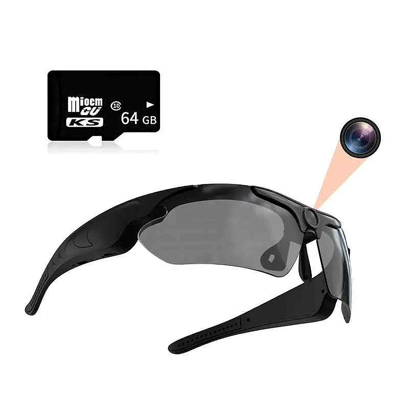 Smart Recording Glasses with 1080p HD Camera and 64GB SD