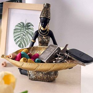 Handcrafted African Girl Sculpture