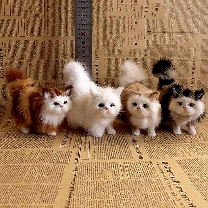 Lifelike Handcrafted Plush Kitten