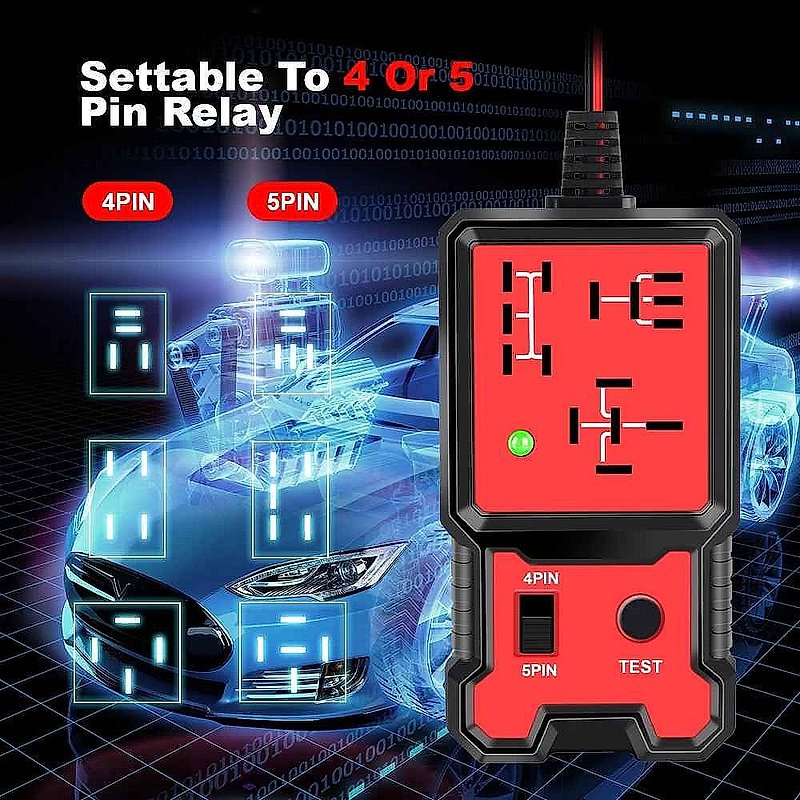 Universal 12V Car Relay & Voltage Tester | 3,000+ Sold