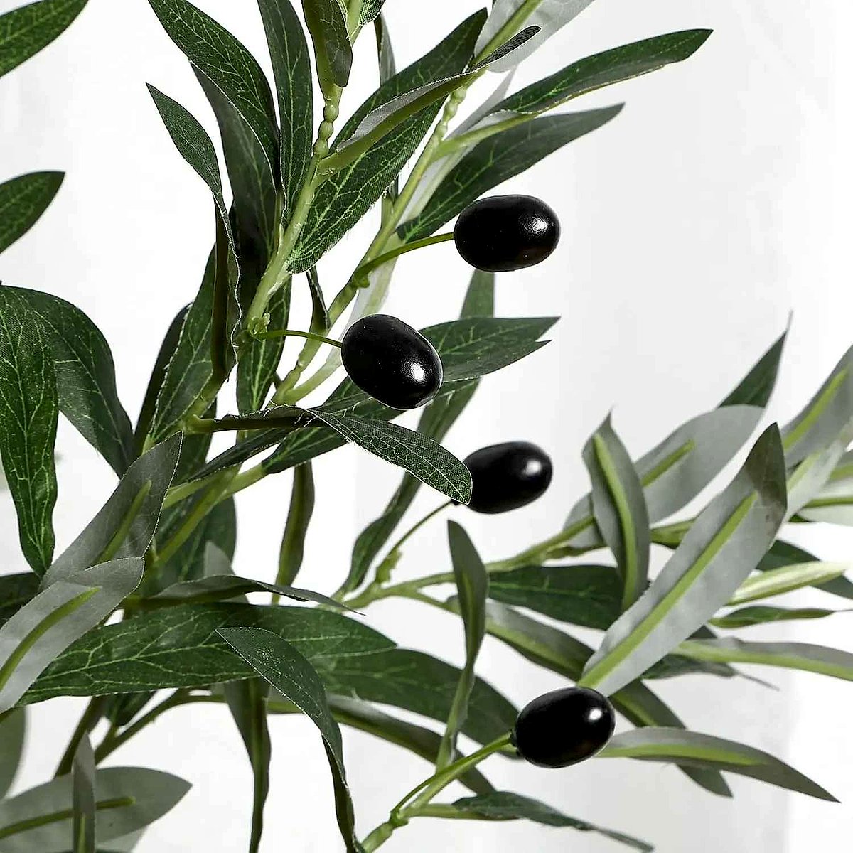 Bring the Mediterranean Indoors Without the Upkeep — 6FT Silk Olive Tree in White Planter