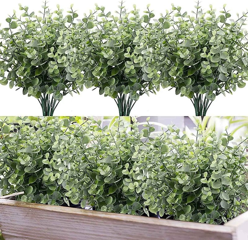Greenery That Never Wilts — 10-Piece Faux Eucalyptus & Boxwood Stem Set