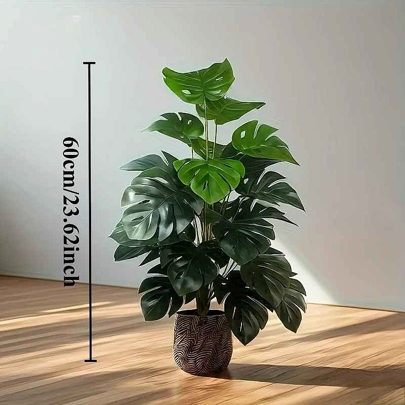 Handcrafted realistic artificial fiddle leaf fig tree with silk leaves in a neutral pot for home decor | BigMoetsy