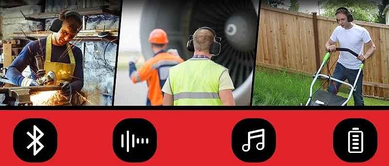 PROHEAR Electronic Bluetooth Hearing Protectors Safety Noise Reduction Earmuf... - View 9 of 13 | BigMoetsy