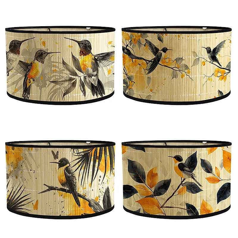 Handcrafted Bring Any Room to Life Instantly — Handcrafted Vintage Floral & Wildlife Drum... - View 5 of 9 | BigMoetsy
