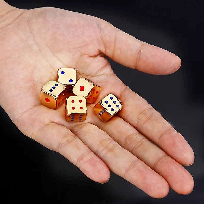 Ergonomic Metal Polyhedral Dice Set with Colorful Pips for Tabletop Gaming and RPG | 30... - View 5 of 5 | BigMoetsy