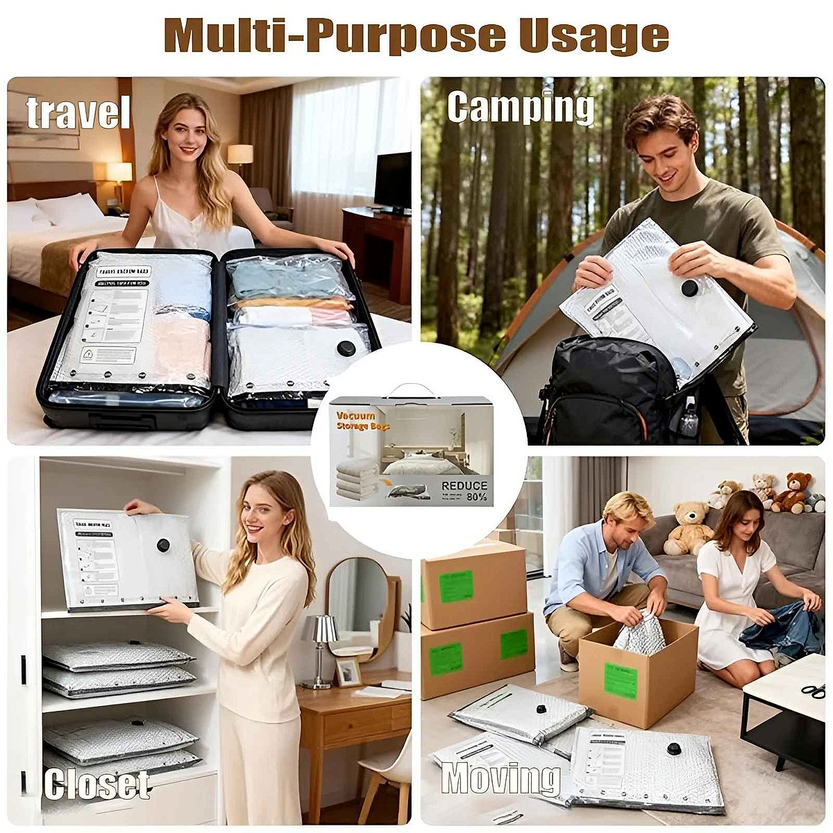 Pack More, Stress Less — Cordless Compression Travel Vacuum Set (15 Bags + Re... - View 12 of 12 | BigMoetsy