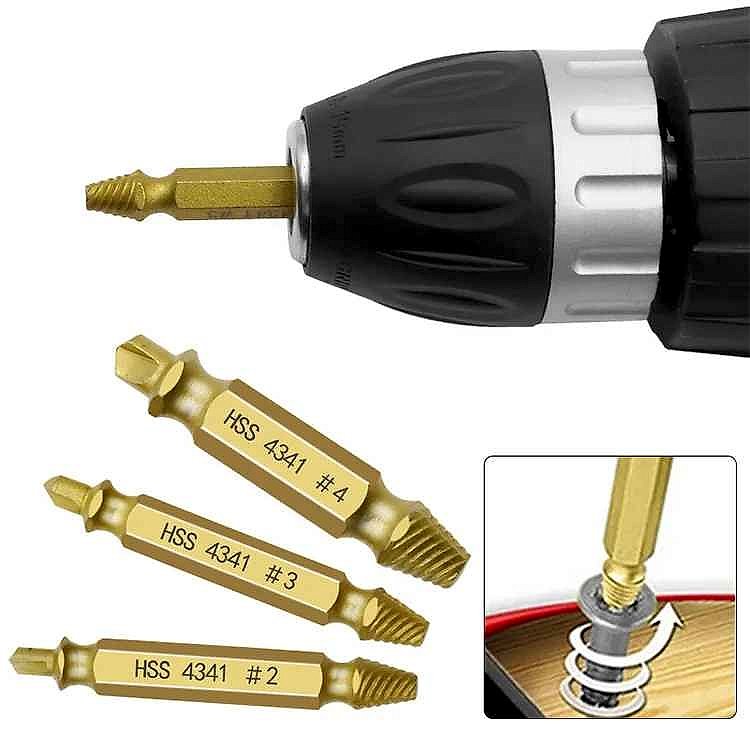Professional Never Let a Stripped Screw Stop You Again — 6-Piece HSS Damaged Screw Extract... - View 5 of 8 | BigMoetsy