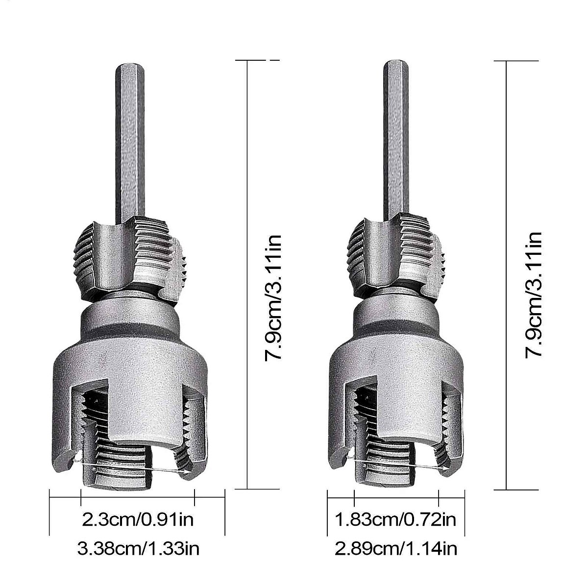 Electric PVC Pipe Threading Tool with 1/2 & 3/4 Dies | 115