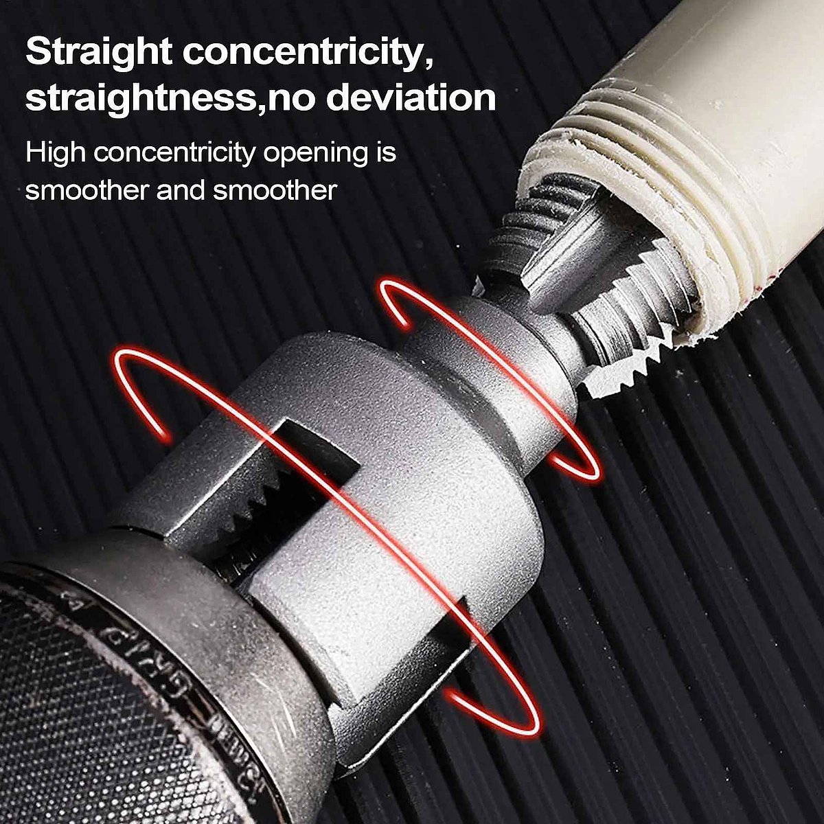 Professional Stop Stripping Threads by Hand — Electric PVC Pipe Threading Tool with 1/2 & ... - View 7 of 15 | BigMoetsy