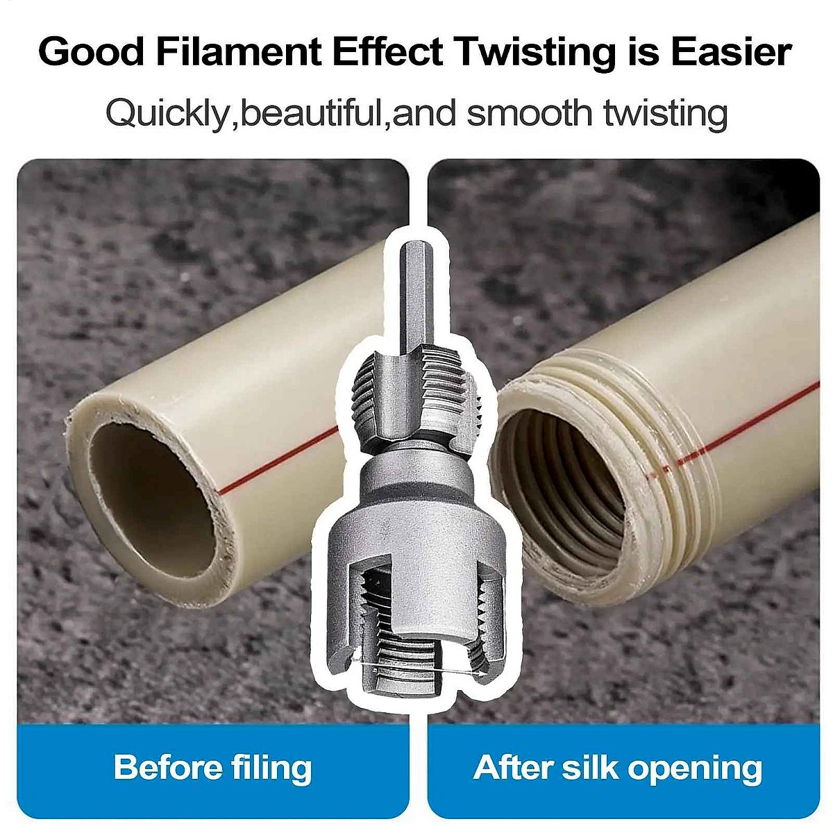 Professional Stop Stripping Threads by Hand — Electric PVC Pipe Threading Tool with 1/2 & ... - View 9 of 15 | BigMoetsy