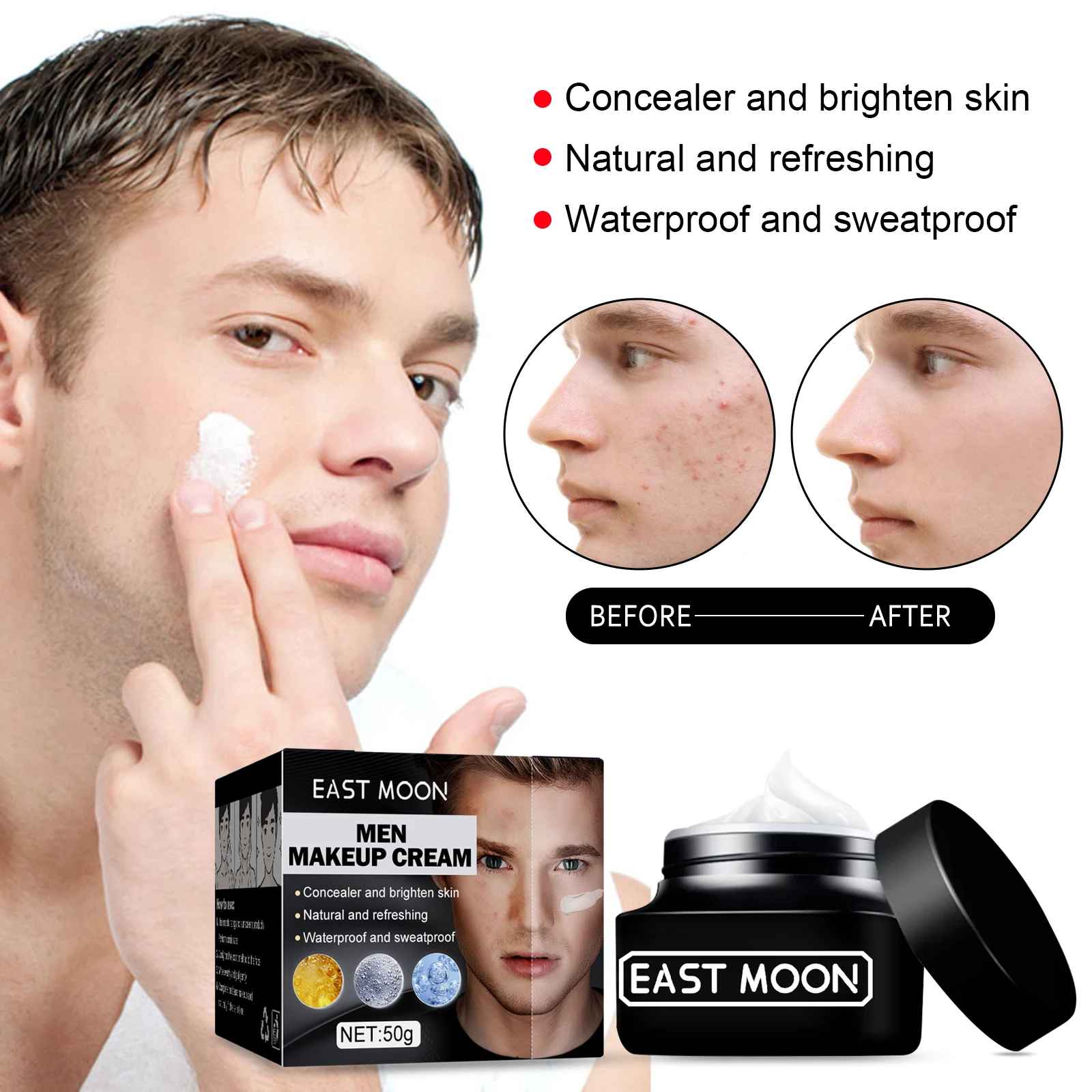 Lightweight BB Cream for Men with SPF and Natural Coverage for Daily Wear - View 5 of 9 | BigMoetsy