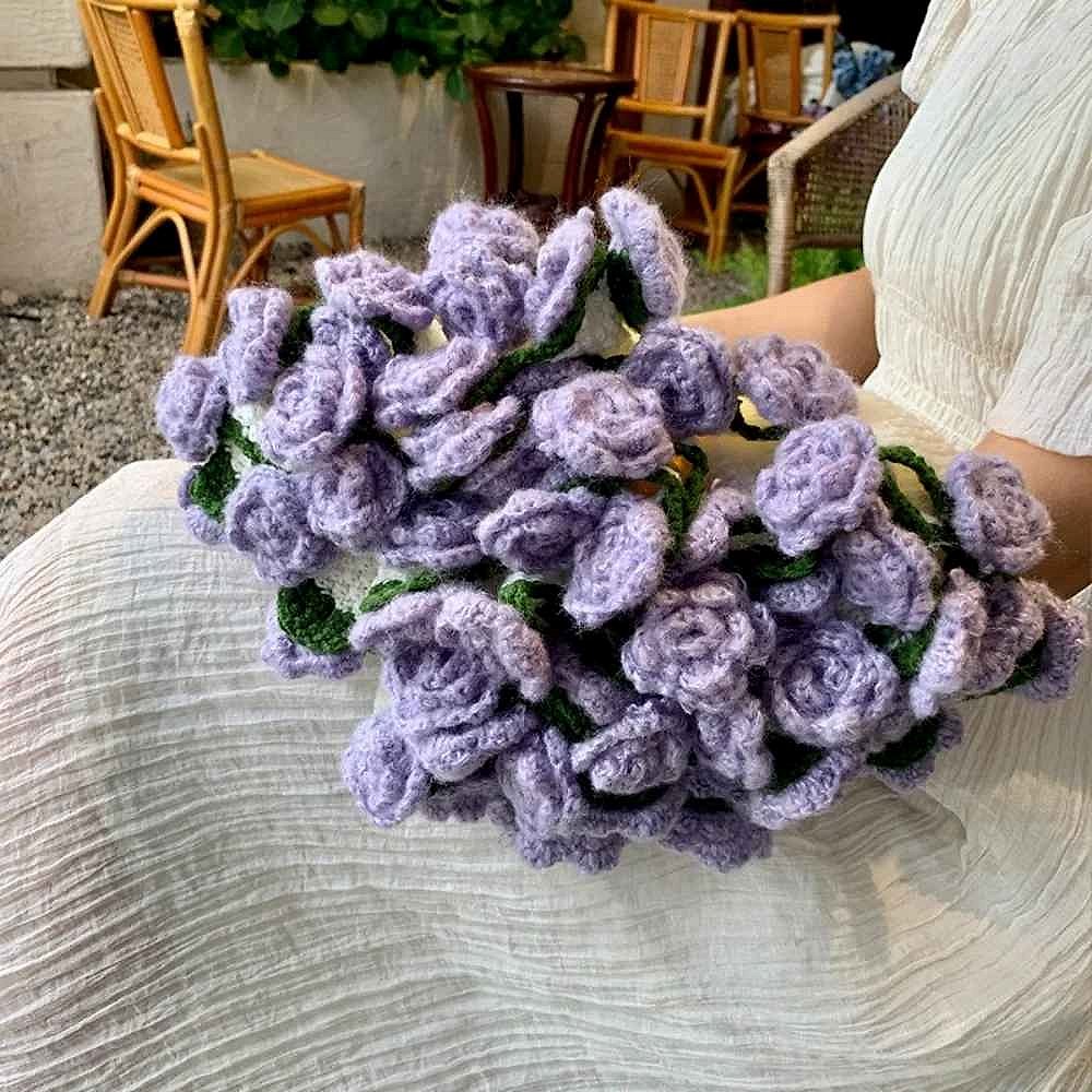 No More Forgettable Gifts — Handcrafted Crochet Rose Bouquet Blanket - View 2 of 10 | BigMoetsy