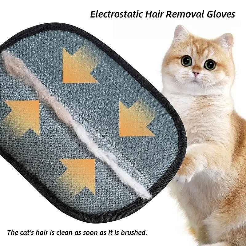 Finally, a Fur-Free Home — Pet Hair Remover Gloves with 2-in-1 Lint Roller Br... - View 4 of 5 | BigMoetsy