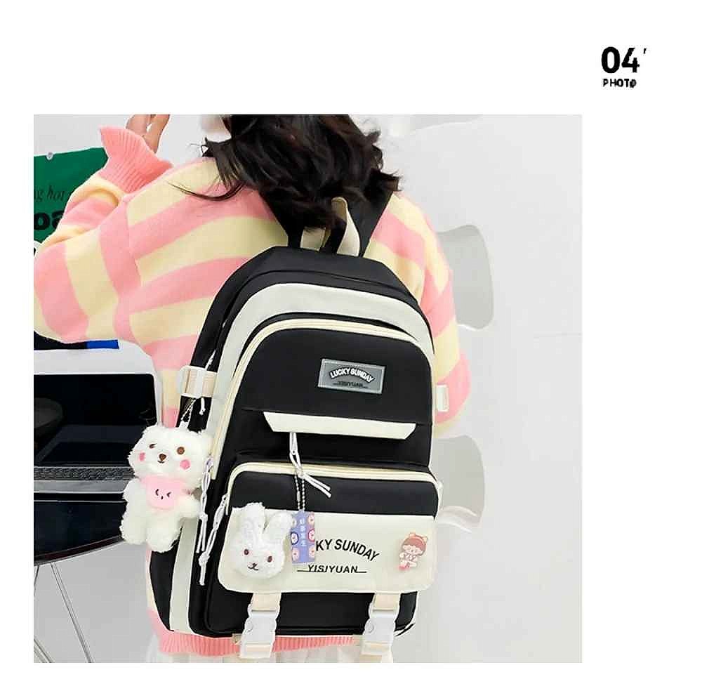 Carry Everything Without the Chaos — 5-Piece Large Capacity Backpack Set with... - View 6 of 19 | BigMoetsy