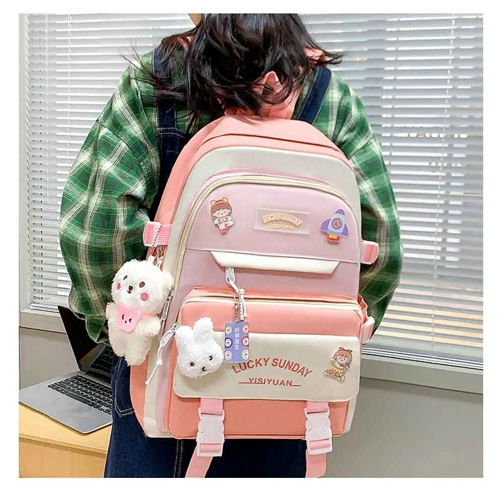 Carry Everything Without the Chaos — 5-Piece Large Capacity Backpack Set with... - View 7 of 19 | BigMoetsy