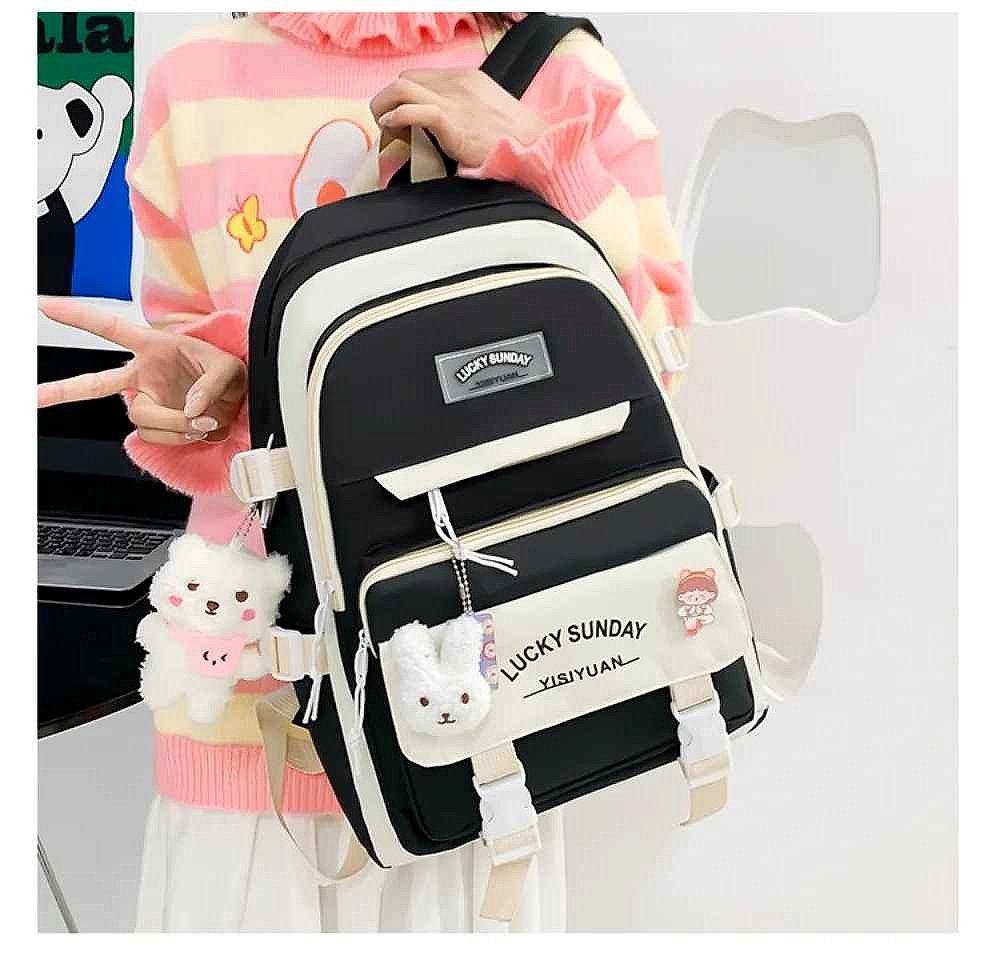 Carry Everything Without the Chaos — 5-Piece Large Capacity Backpack Set with... - View 13 of 19 | BigMoetsy