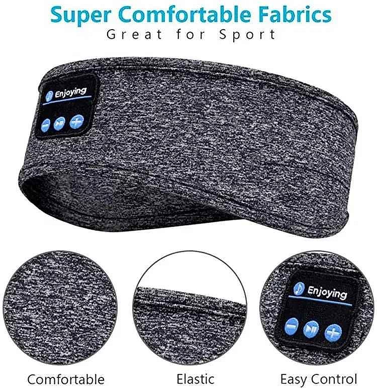 Sleep Soundly Without the Tangle — Wireless Bluetooth Headband Eye Mask | 478... - View 2 of 12 | BigMoetsy