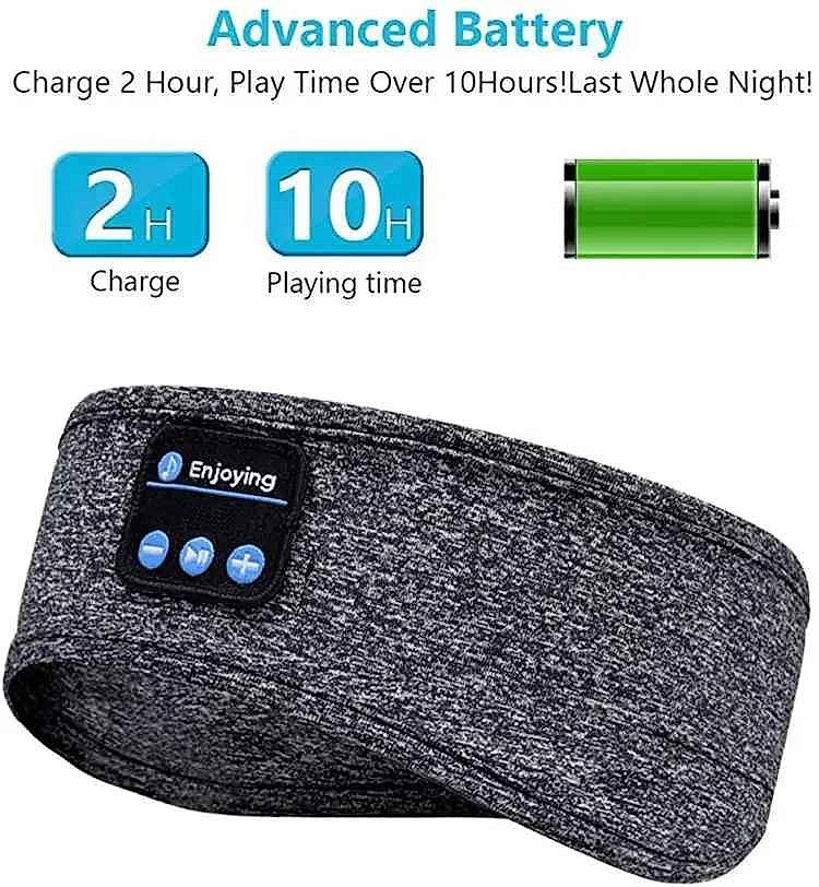 Sleep Soundly Without the Tangle — Wireless Bluetooth Headband Eye Mask | 478... - View 3 of 12 | BigMoetsy