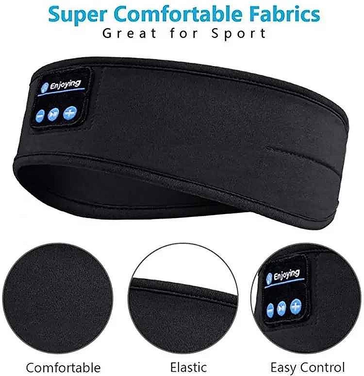 Sleep Soundly Without the Tangle — Wireless Bluetooth Headband Eye Mask | 478... - View 4 of 12 | BigMoetsy