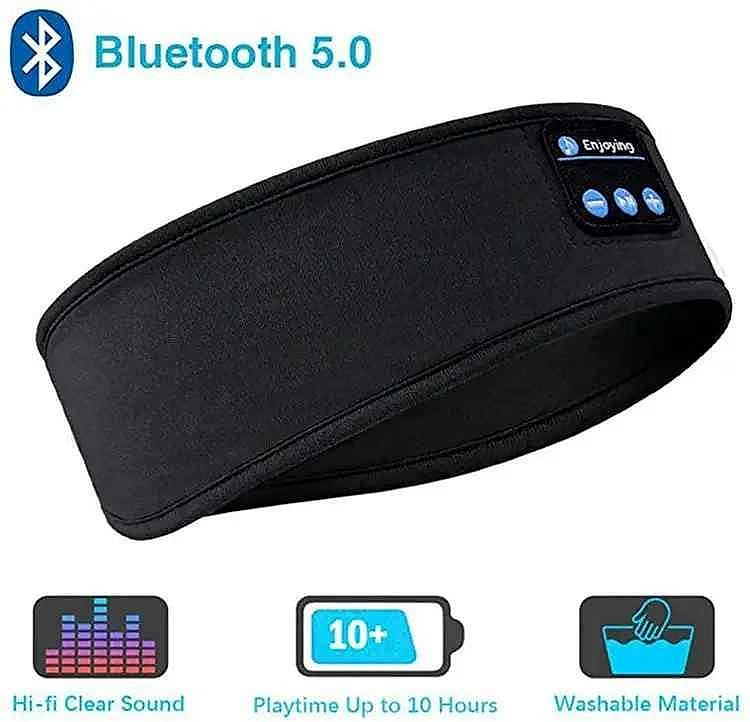 Sleep Soundly Without the Tangle — Wireless Bluetooth Headband Eye Mask | 478... - View 5 of 12 | BigMoetsy