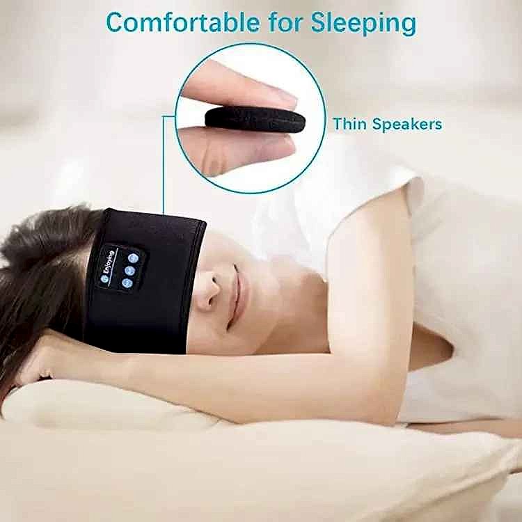 Sleep Soundly Without the Tangle — Wireless Bluetooth Headband Eye Mask | 478... - View 7 of 12 | BigMoetsy