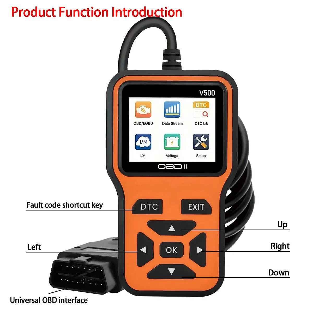 Professional Stop Guessing What's Wrong With Your Car — V500 OBD2 Diagnostic Scanner & Vol... - View 3 of 8 | BigMoetsy