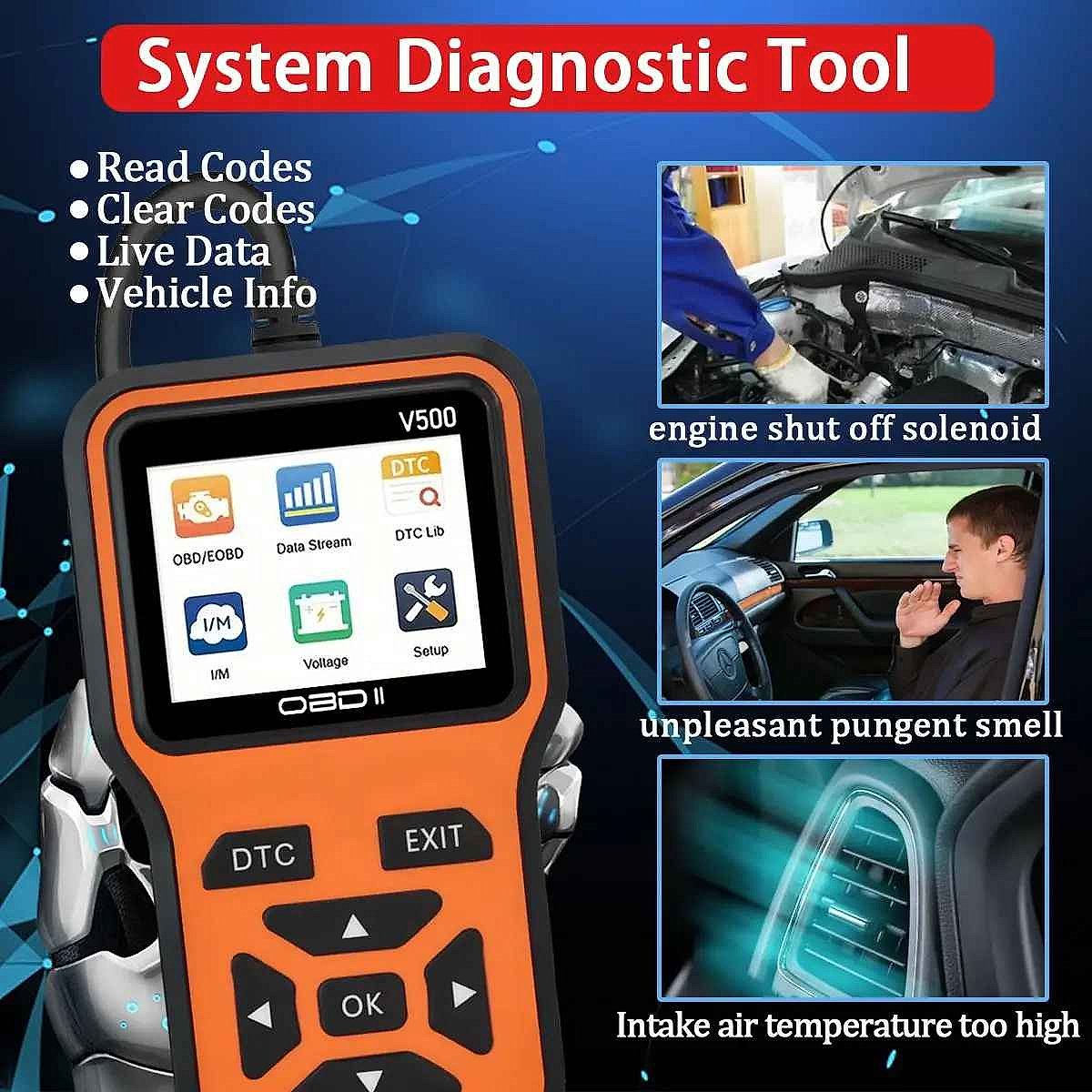 Professional Stop Guessing What's Wrong With Your Car — V500 OBD2 Diagnostic Scanner & Vol... - View 6 of 8 | BigMoetsy