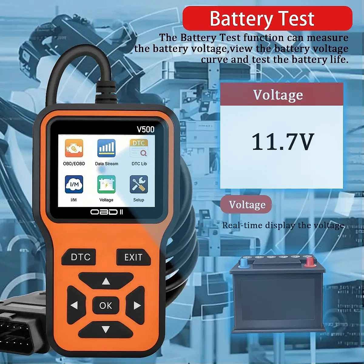 Professional Stop Guessing What's Wrong With Your Car — V500 OBD2 Diagnostic Scanner & Vol... - View 8 of 8 | BigMoetsy
