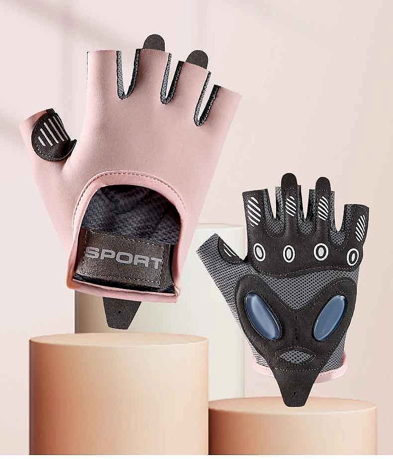 No More Slipping, No More Soreness — Handcrafted Half-Finger Cycling & Gym Gl... - View 2 of 8 | BigMoetsy