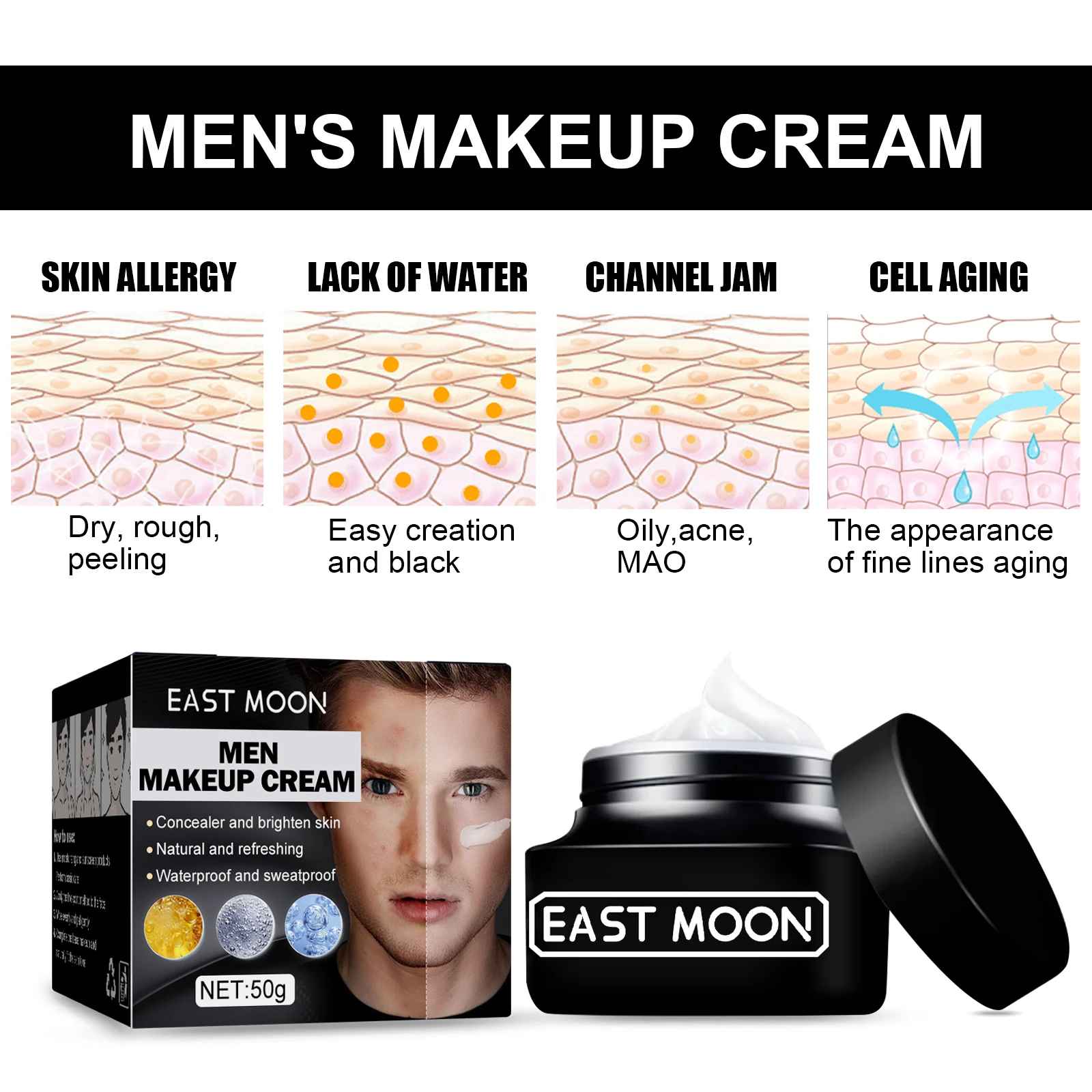 Lightweight BB Cream for Men with SPF and Natural Coverage for Daily Wear - View 8 of 9 | BigMoetsy