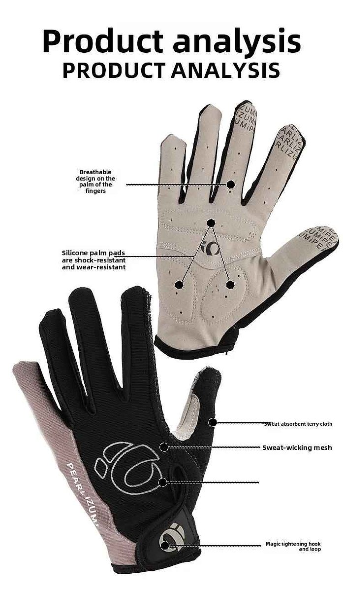 Ride Longer Without the Ache — Silicone Shockproof Full-Finger Cycling Gloves... - View 8 of 9 | BigMoetsy