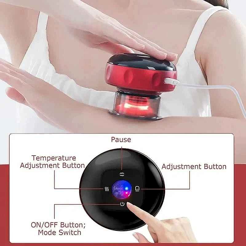 Melt Away Tension Without Leaving Home — 2-in-1 Heating & Gua Sha Cupping Mas... - View 5 of 10 | BigMoetsy