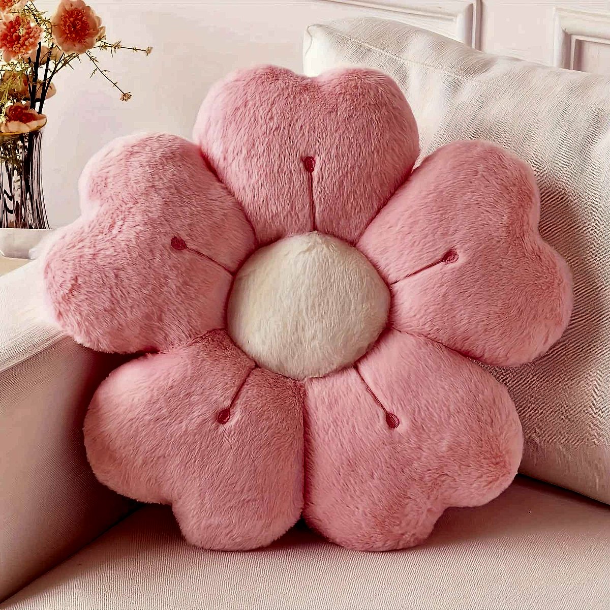 Handcrafted Finally, a Cozy Accent That Actually Brings a Room to Life — Soft Plush Daisy... - View 2 of 12 | BigMoetsy