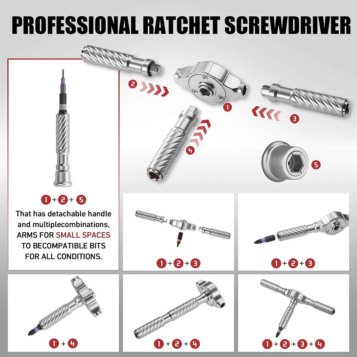 Professional No More Junk Drawer Chaos — VMAN 66-in-1 Magnetic Ratchet Screwdriver Set | 3... - View 2 of 7 | BigMoetsy