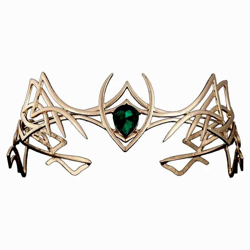 No More Settling for Ordinary — Handcrafted Vintage Leaf Goddess Tiara for We... - View 8 of 9 | BigMoetsy