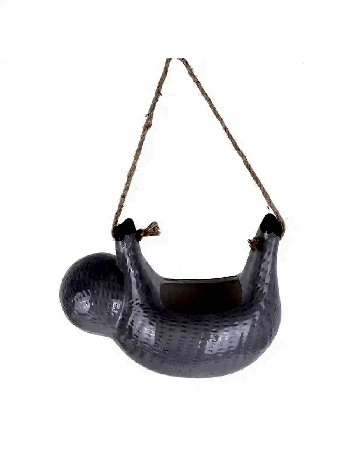 Handcrafted Give Your Plants a Home Worth Showing Off — Handcrafted Ceramic Hanging Planter - View 4 of 6 | BigMoetsy