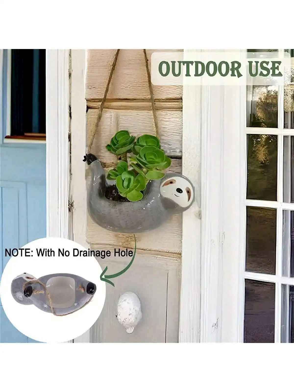 Handcrafted Give Your Plants a Home Worth Showing Off — Handcrafted Ceramic Hanging Planter - View 5 of 6 | BigMoetsy