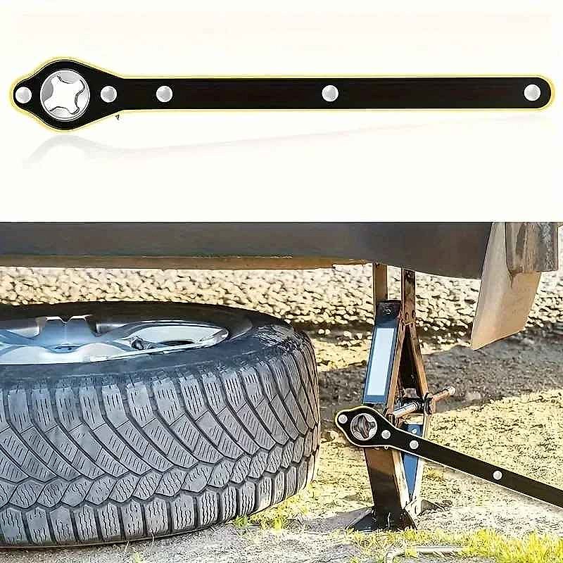 Professional No More Struggling With Stubborn Lug Nuts — Labor-Saving Scissor Jack Ratchet... - View 4 of 9 | BigMoetsy