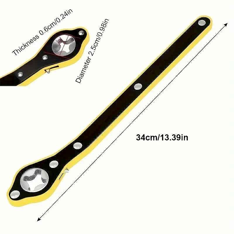 Professional No More Struggling With Stubborn Lug Nuts — Labor-Saving Scissor Jack Ratchet... - View 7 of 9 | BigMoetsy