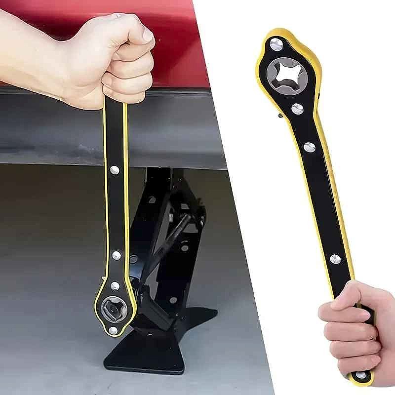 Professional No More Struggling With Stubborn Lug Nuts — Labor-Saving Scissor Jack Ratchet... - View 9 of 9 | BigMoetsy