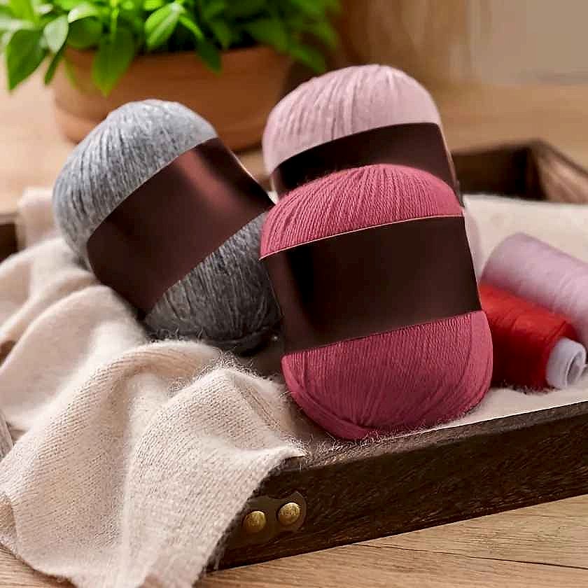 6 Pairs 100% Cashmere Soft Yarn 10.58oz+4.23oz - For Crochet Knitting Hats Cl... - View 2 of 5 | BigMoetsy