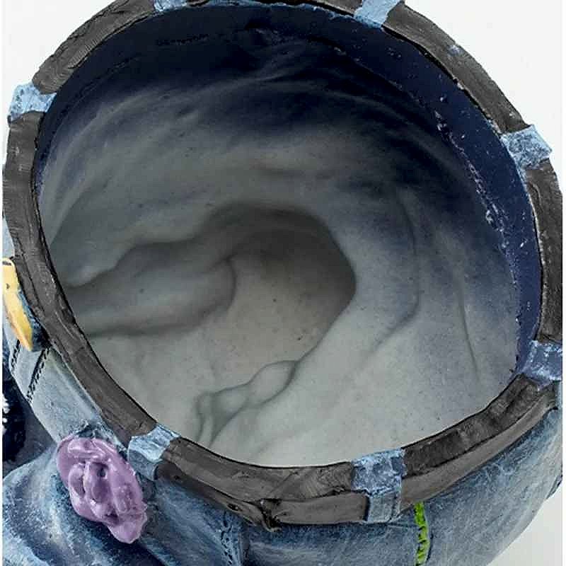 Handcrafted Give Your Outdoor Space a Story to Tell — Vintage Resin Jeans Sculpture Flowe... - View 8 of 8 | BigMoetsy