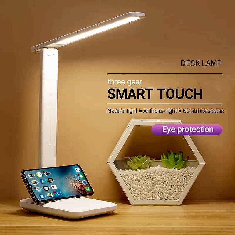 LED Foldable Desk Lamp with Wireless Charging