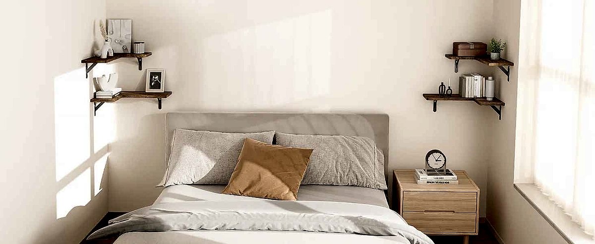 No More Wasted Corners — Handcrafted Set of 3 Rustic Wood Corner Floating She... - View 3 of 13 | BigMoetsy